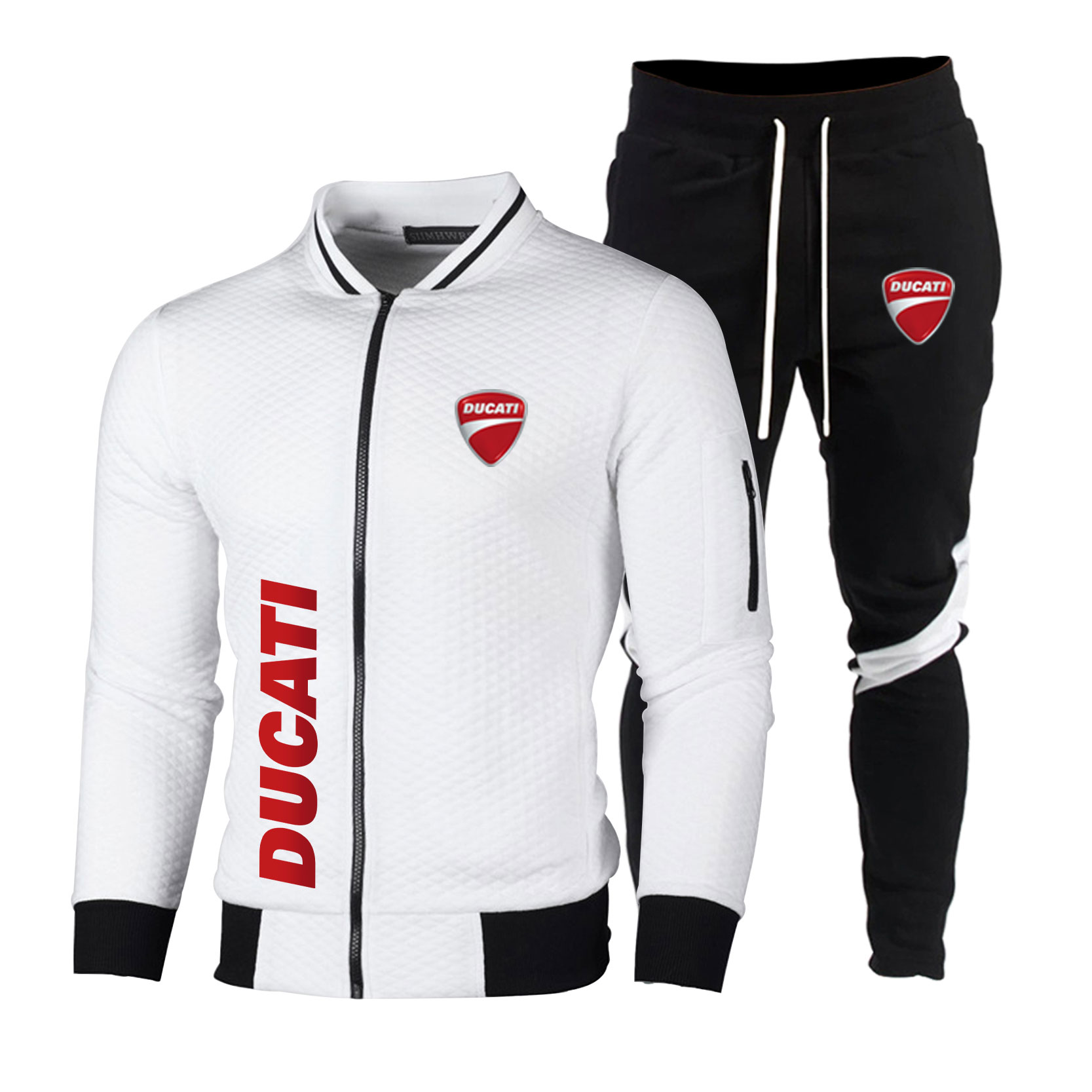 ชุดแจ็คเก็ตเบสบอล + กางเกงกีฬา - Motorcycle Gear Mens บทวิจารณ์และราคา